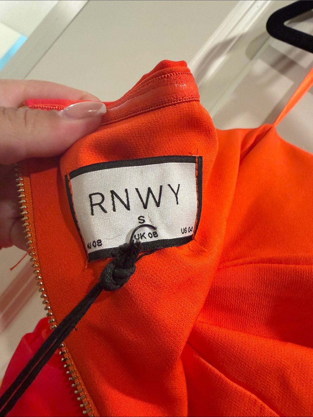 Ruched Strapless Mini Dress in Pink & Orange - Picture 4 of 5